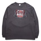 DELTA Long Sleeve T-Shirt, Long Sleeve, 3XL, Gray, Double Sided Print, Racing Car, DUEL IN THE DESERT