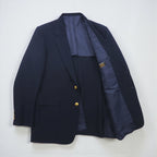 Sears 70年代 PERMA-PREST 紺ブレ 2B テーラードジャケット ブレザー XL ネイビー 金ボタン CLASSIS COLLECTION