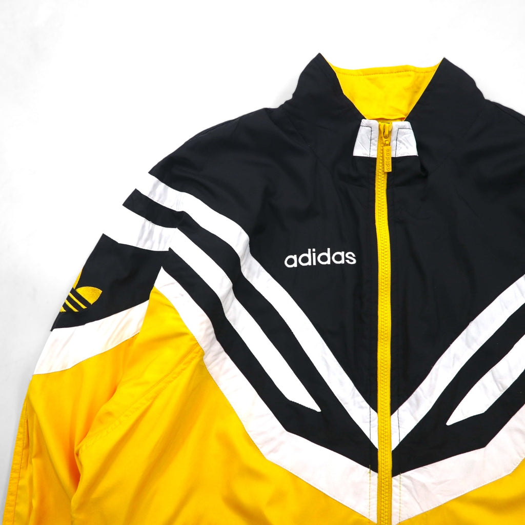 adidas 90s Training Track Jacket, Size XL, Yellow with Trefoil Logo