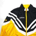 adidas 90s Training Track Jacket, Size XL, Yellow with Trefoil Logo