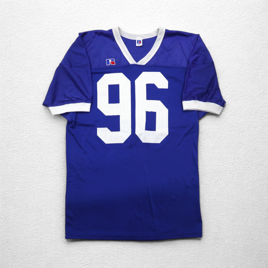 RUSSELL ATHLETIC USA made 90s game shirt 2XL big size blue nylon numbering