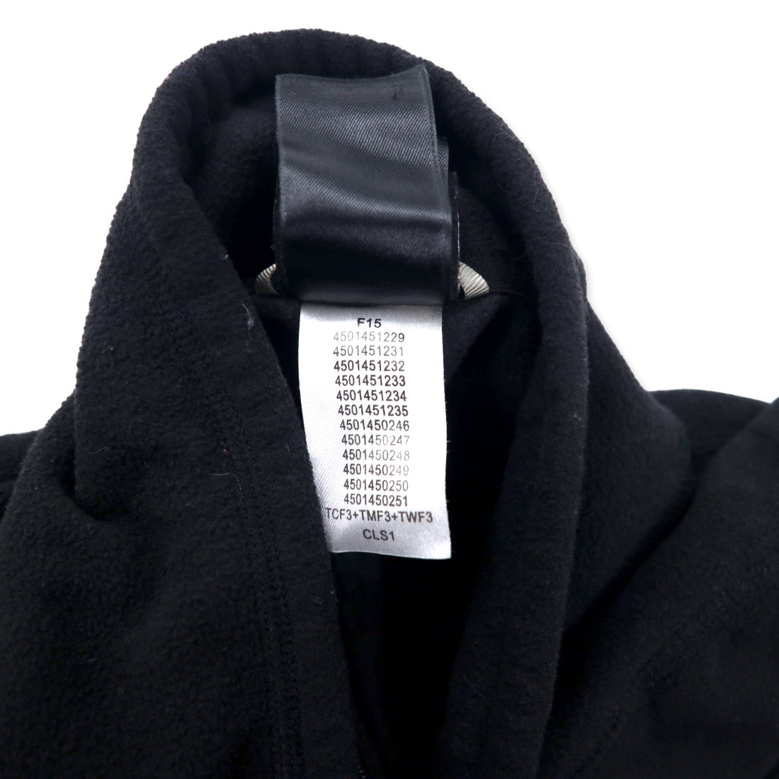 THE NORTH FACE ハーフジップ フリースジャケット L ブラック ポリエステル ワンポイントロゴ刺繍