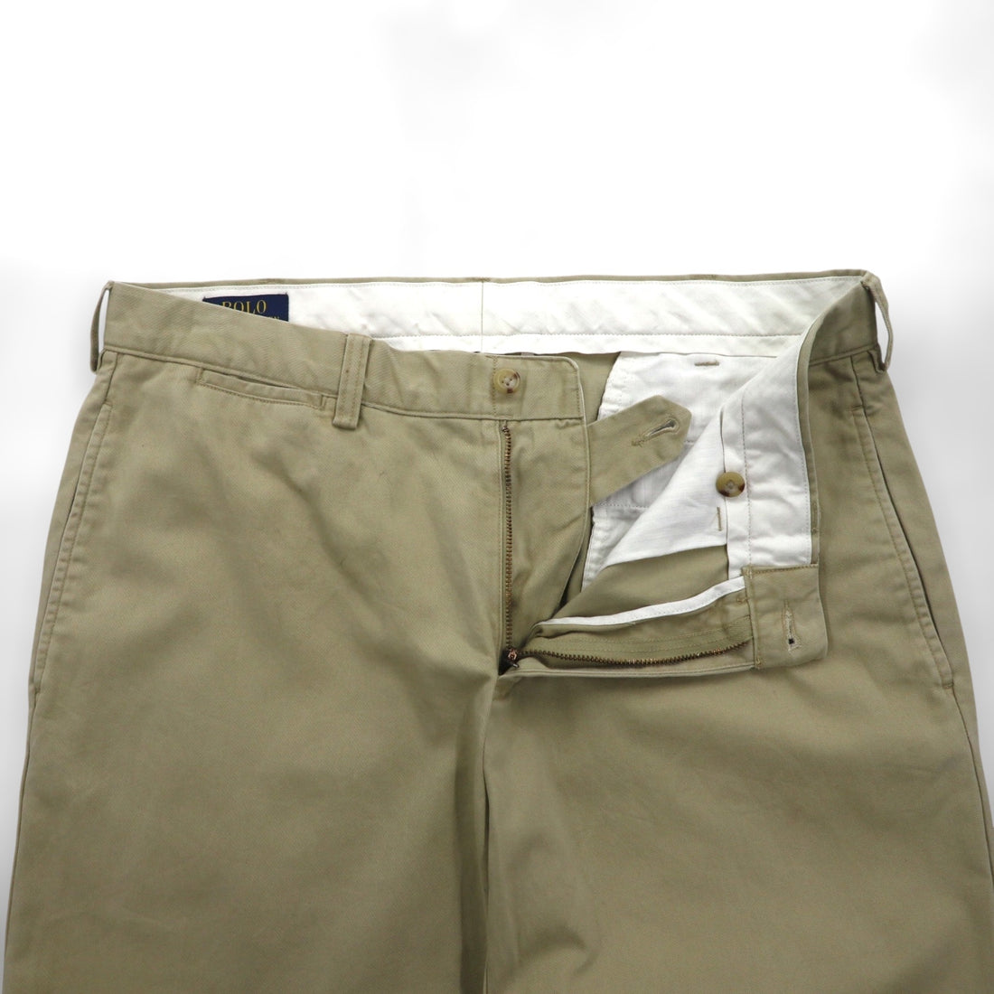 Polo Ralph Lauren Chino Work Pants, Large, Beige, Double Cuff