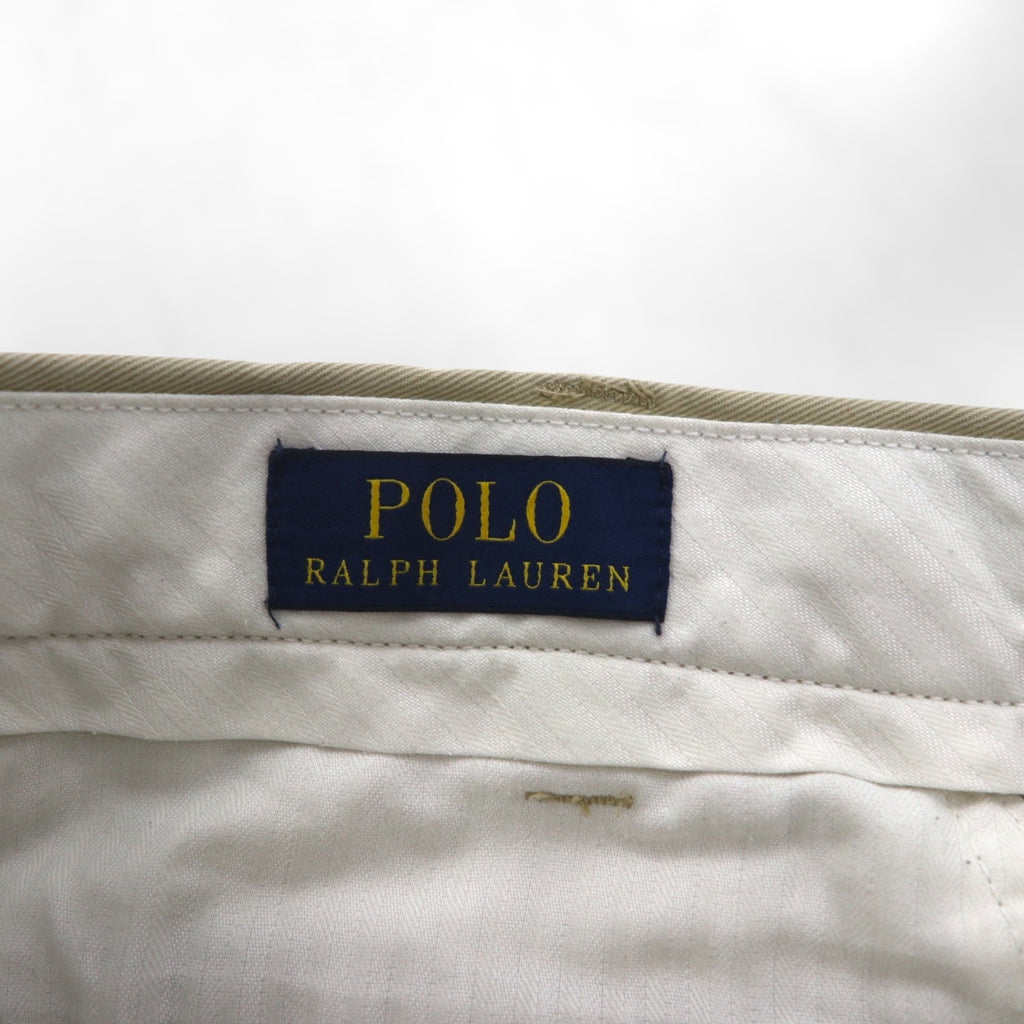 Polo Ralph Lauren Chino Work Pants, Large, Beige, Double Cuff