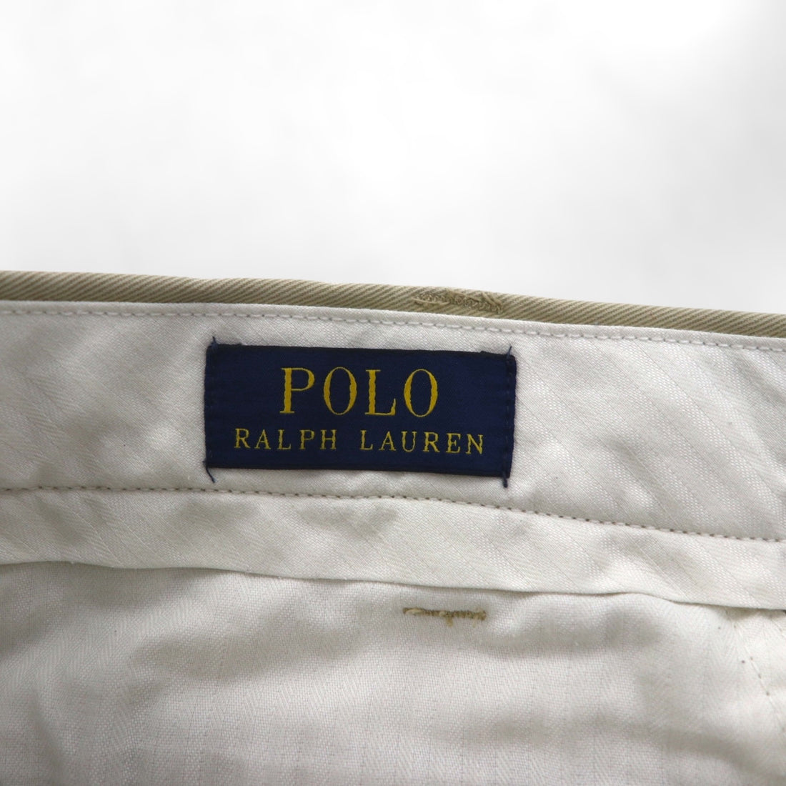 Polo Ralph Lauren Chino Work Pants, Large, Beige, Double Cuff