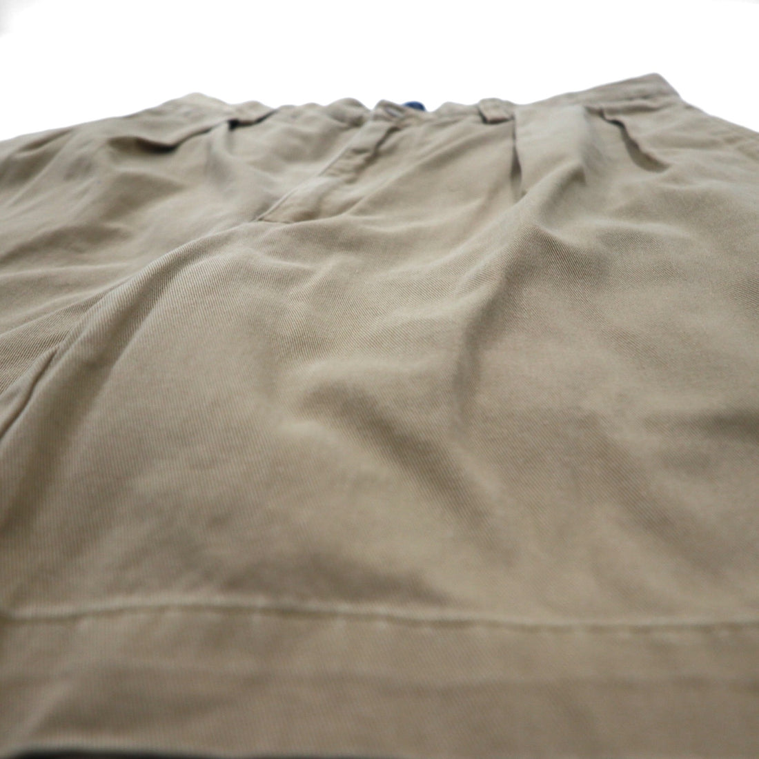 Polo by Ralph Lauren 90s Polo Chino 2-Pleated Shorts, Half Pants, Medium, Beige, Cotton, TYLER SHORT