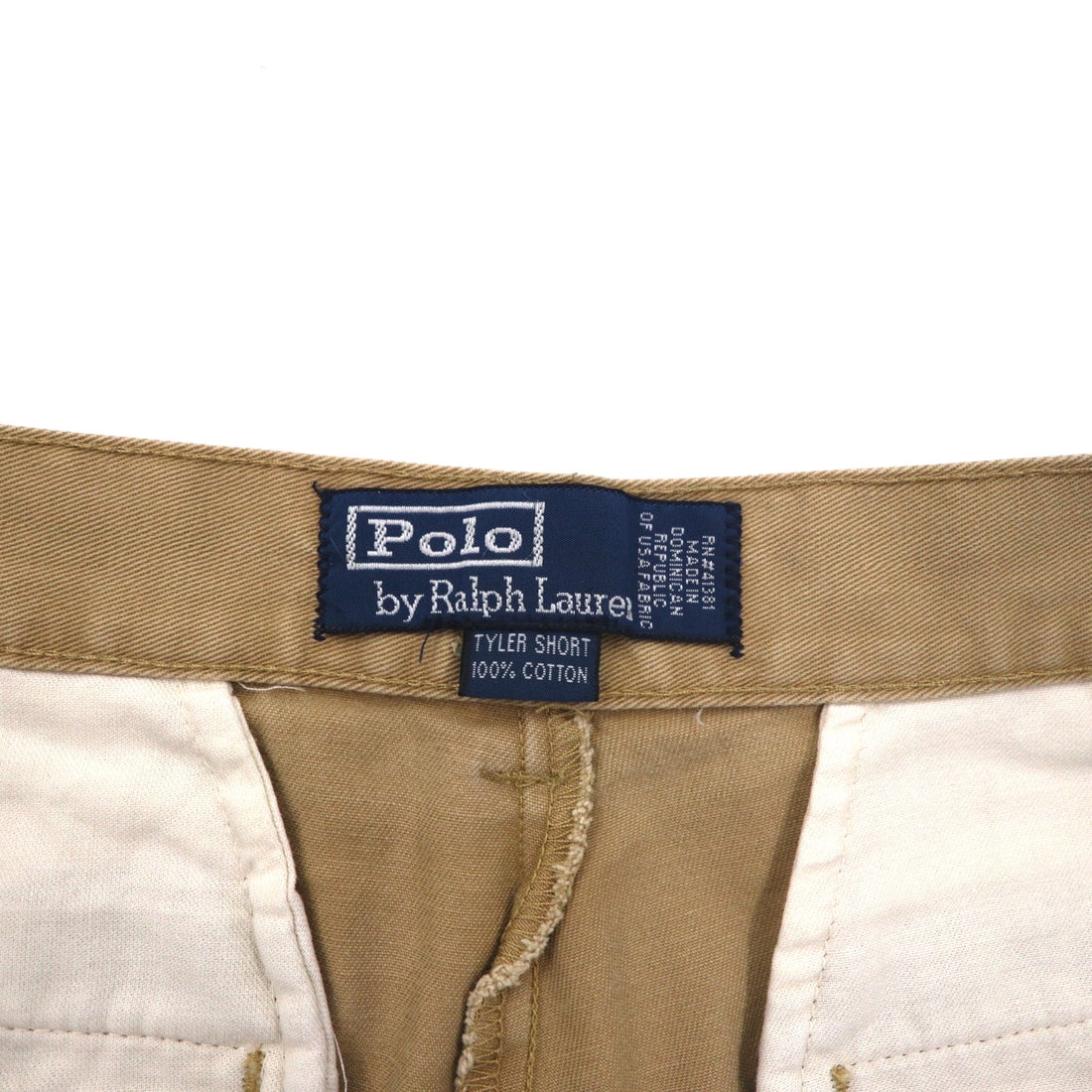Polo by Ralph Lauren 90s Polo Chino 2-Pleated Shorts, Half Pants, Medium, Beige, Cotton, TYLER SHORT