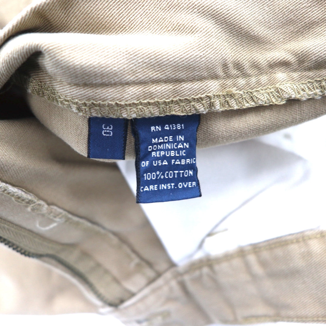 Polo by Ralph Lauren 90s Polo Chino 2-Pleated Shorts, Half Pants, Medium, Beige, Cotton, TYLER SHORT