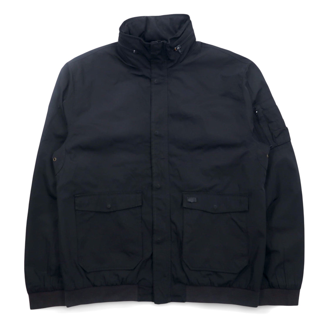 Levi's Retractable Hood Flight Jacket, XL, Black, Polyester