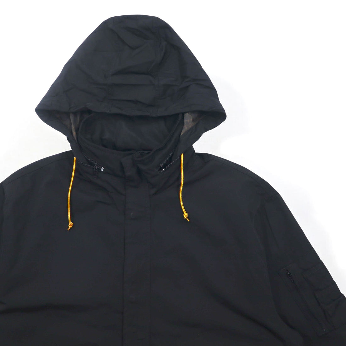 Levi's Retractable Hood Flight Jacket, XL, Black, Polyester