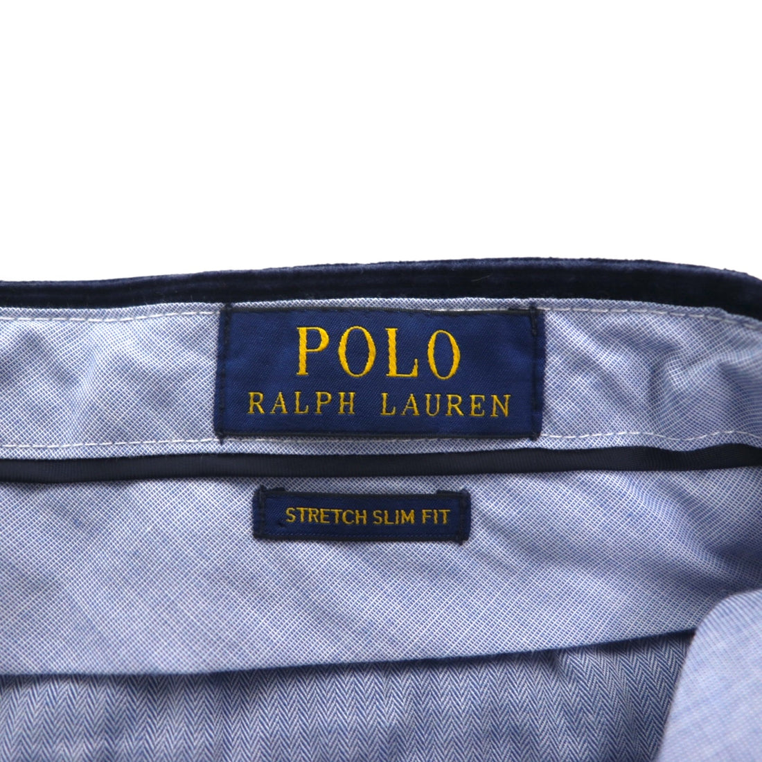 Polo Ralph Lauren Corduroy Chino Pants Slacks M Navy STRETCH SLIM FIT