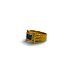 Vintage Gold Plated Retro Ring レトロ リング 指輪 11号 ゴールド 18KGP ライン カラーストーン