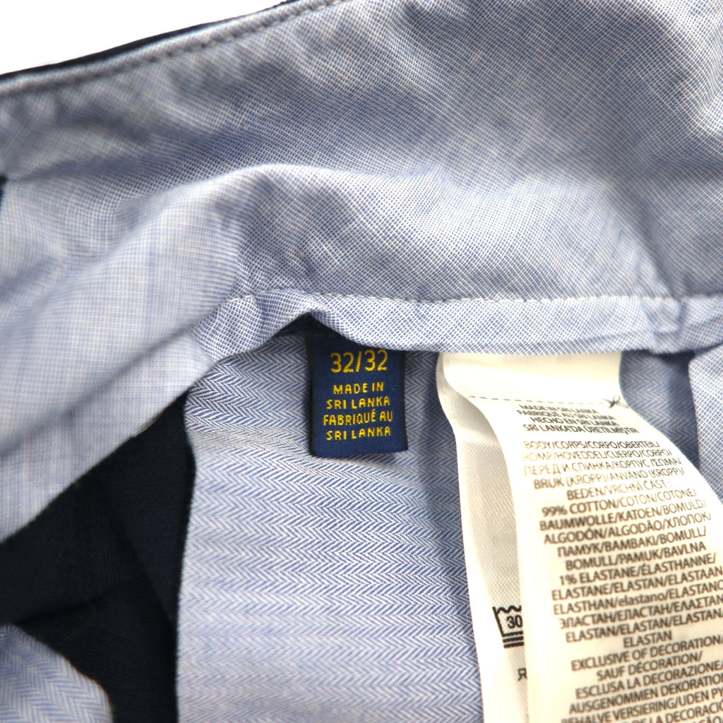 Polo Ralph Lauren Corduroy Chino Pants Slacks M Navy STRETCH SLIM FIT