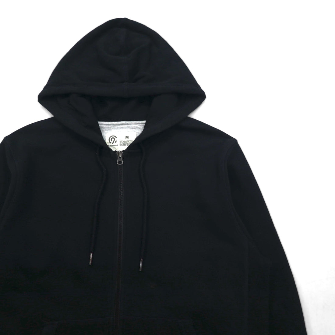 C9 by Champion リバースウィーブ フルジップパーカー L ブラック 無地 コットン 裏起毛