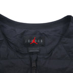 JORDAN BRAND (NIKE) Quilted Vest, Large, Black Padded Zip-Up Air Sport Golf FB3265-010