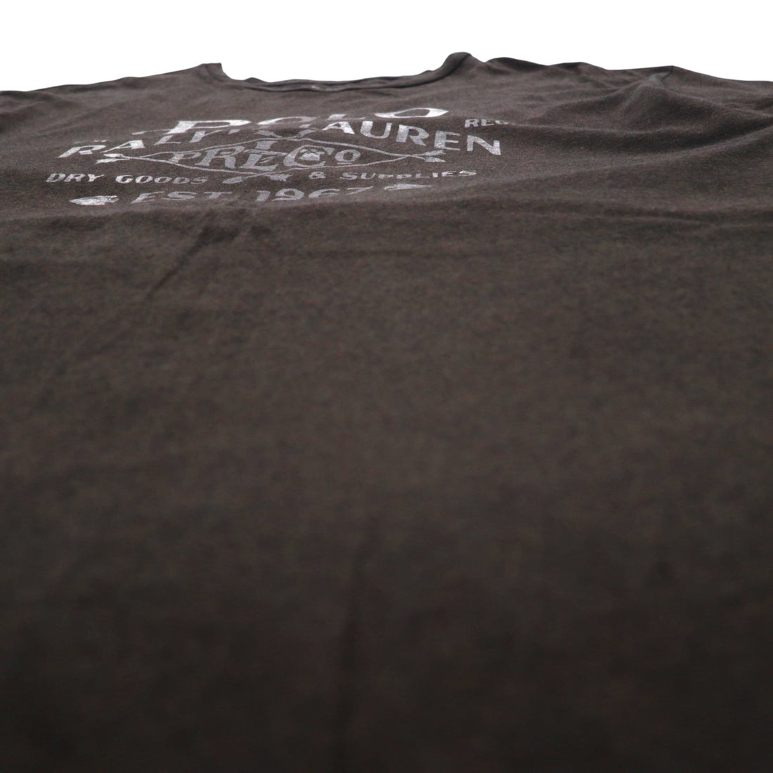 POLO RALPH LAUREN Vintage Logo Print T-Shirt XL Brown Cotton