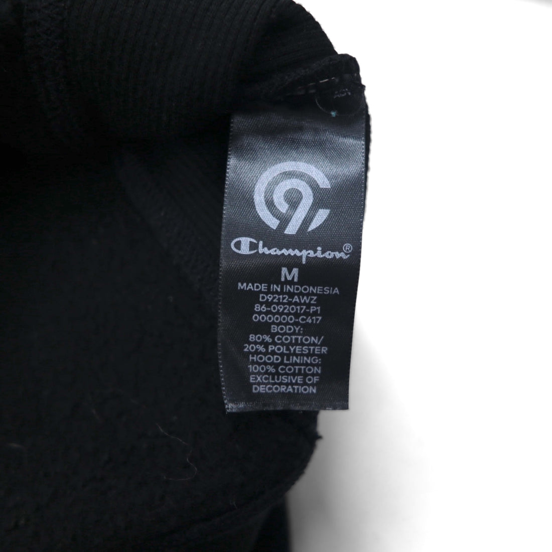 C9 by Champion リバースウィーブ フルジップパーカー L ブラック 無地 コットン 裏起毛