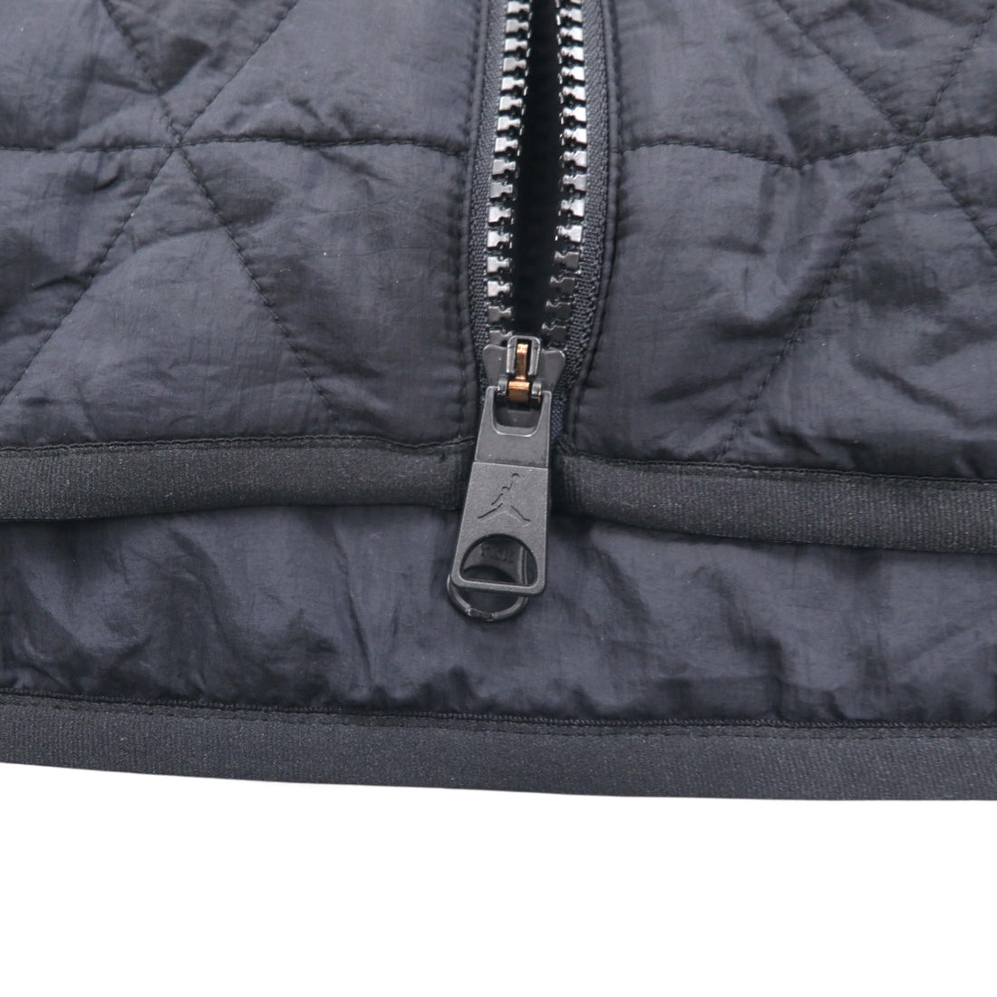 JORDAN BRAND (NIKE) Quilted Vest, Large, Black Padded Zip-Up Air Sport Golf FB3265-010