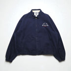 ACME CLOTHING x Warner Bros. 90s Looney Tunes Harrington Swing Top Jacket, Size XL, Navy, with Looney Tunes Character Embroidery