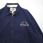 ACME CLOTHING x Warner Bros. 90s Looney Tunes Harrington Swing Top Jacket, Size XL, Navy, with Looney Tunes Character Embroidery
