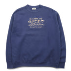 Made in the USA 90s FRUIT OF THE LOOM Body Sweatshirt L Navy Fleece Lined GRAND CANYON Embroidery Fred Harvey