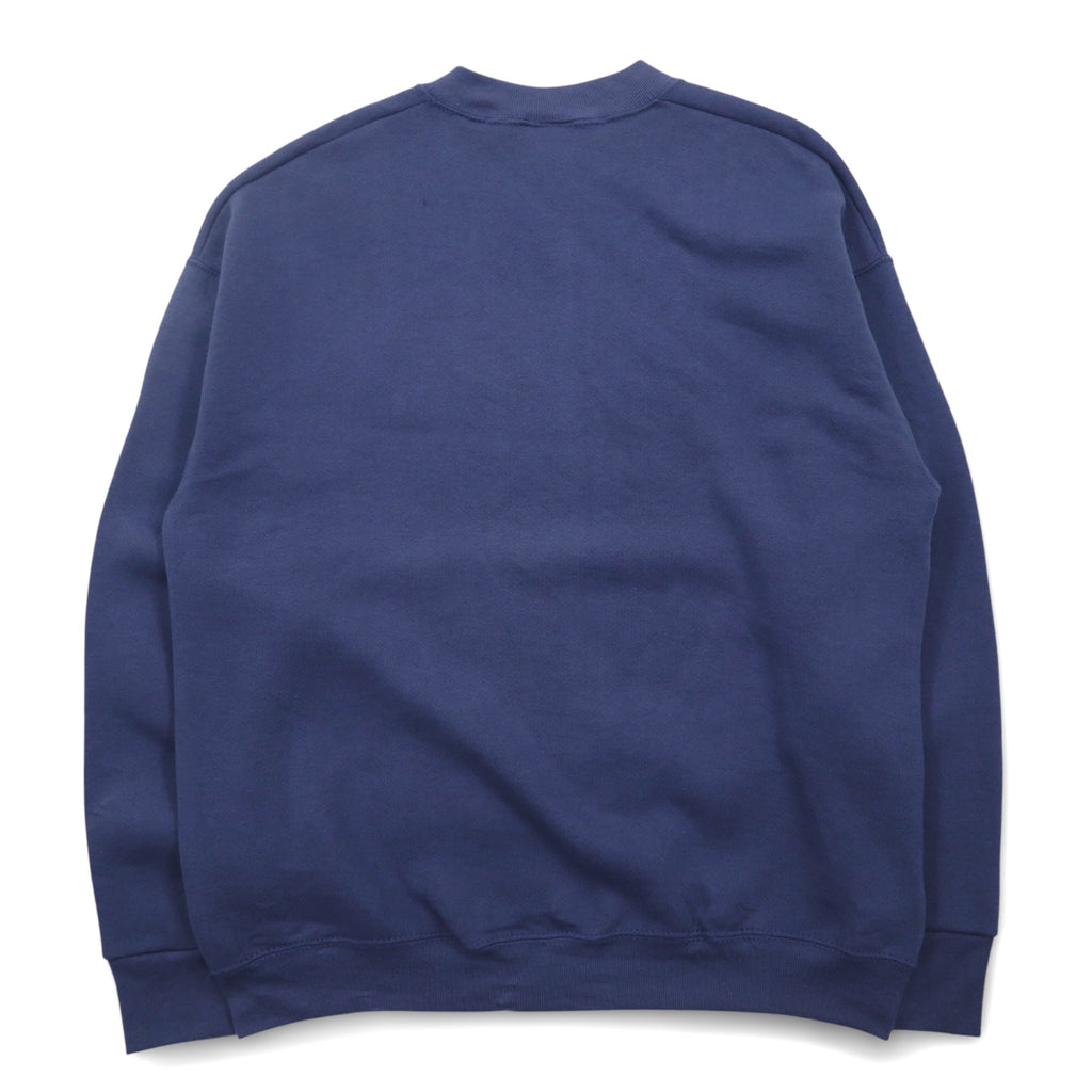 Made in the USA 90s FRUIT OF THE LOOM Body Sweatshirt L Navy Fleece Lined GRAND CANYON Embroidery Fred Harvey