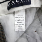 Ralph Lauren 90年代 2タック プリーツ スラックス パンツ M グレー ガンクラブチェック WASHABLE ダブルカフス