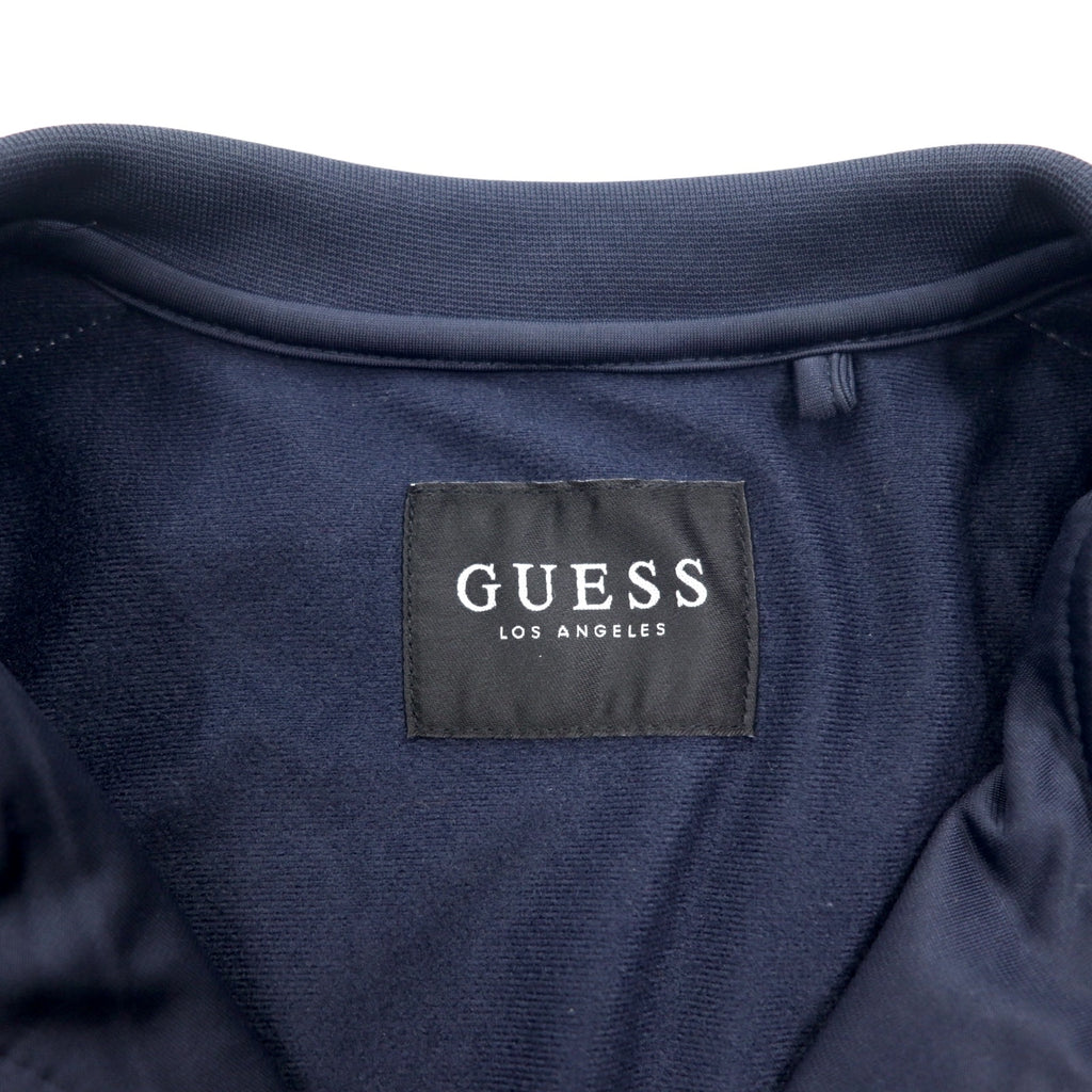 GUESS Track Jacket Jersey M Navy Red Sideline ORSON COLOR M92Q32K8GT0