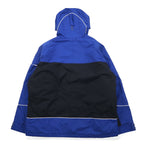 Columbia Mountain Parka XL Blue Black Nylon Double Zip Drawcord Made in Sri Lanka