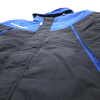 Columbia Mountain Parka XL Blue Black Nylon Double Zip Drawcord Made in Sri Lanka