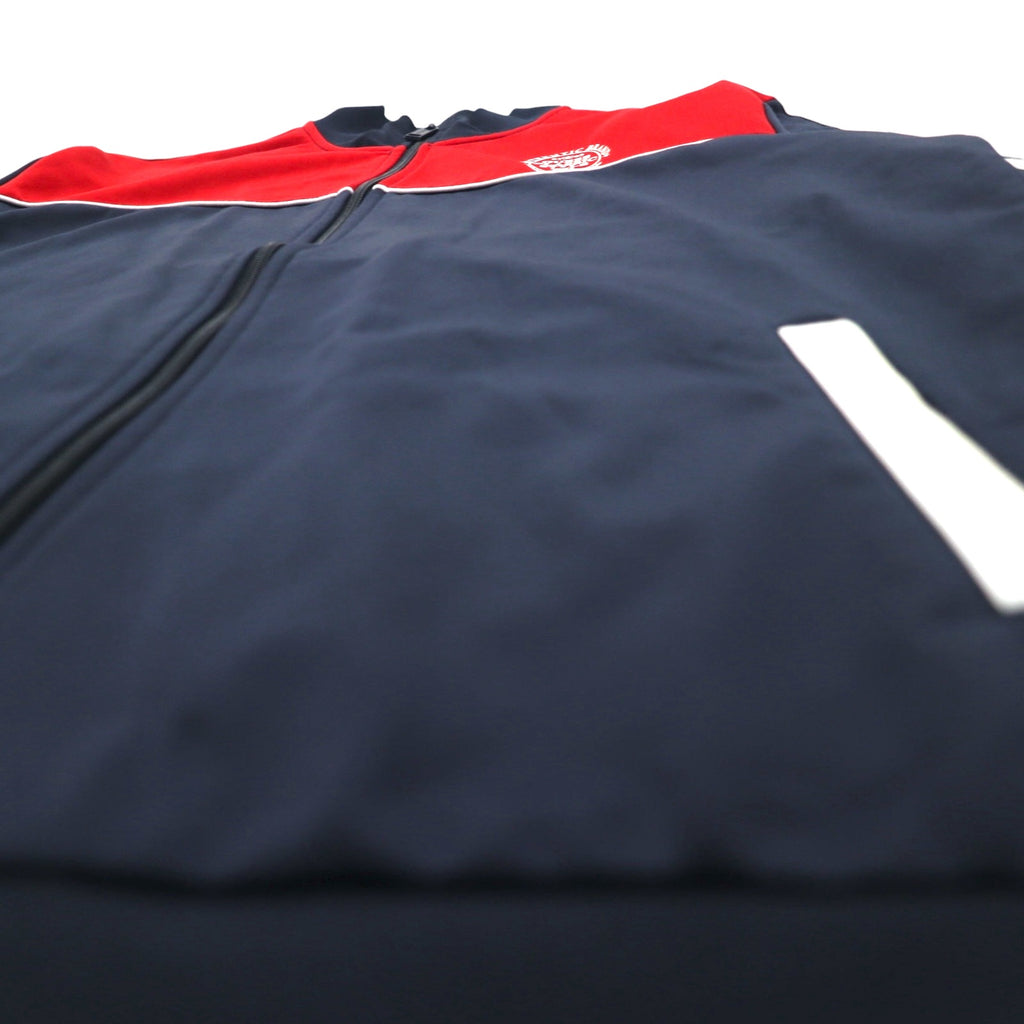 GUESS Track Jacket Jersey M Navy Red Sideline ORSON COLOR M92Q32K8GT0