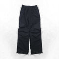 Cabela's Waterproof GORE-TEX Outdoor Double Knee Rain Pants, Size L, Black, with Zippered Hem and Slits