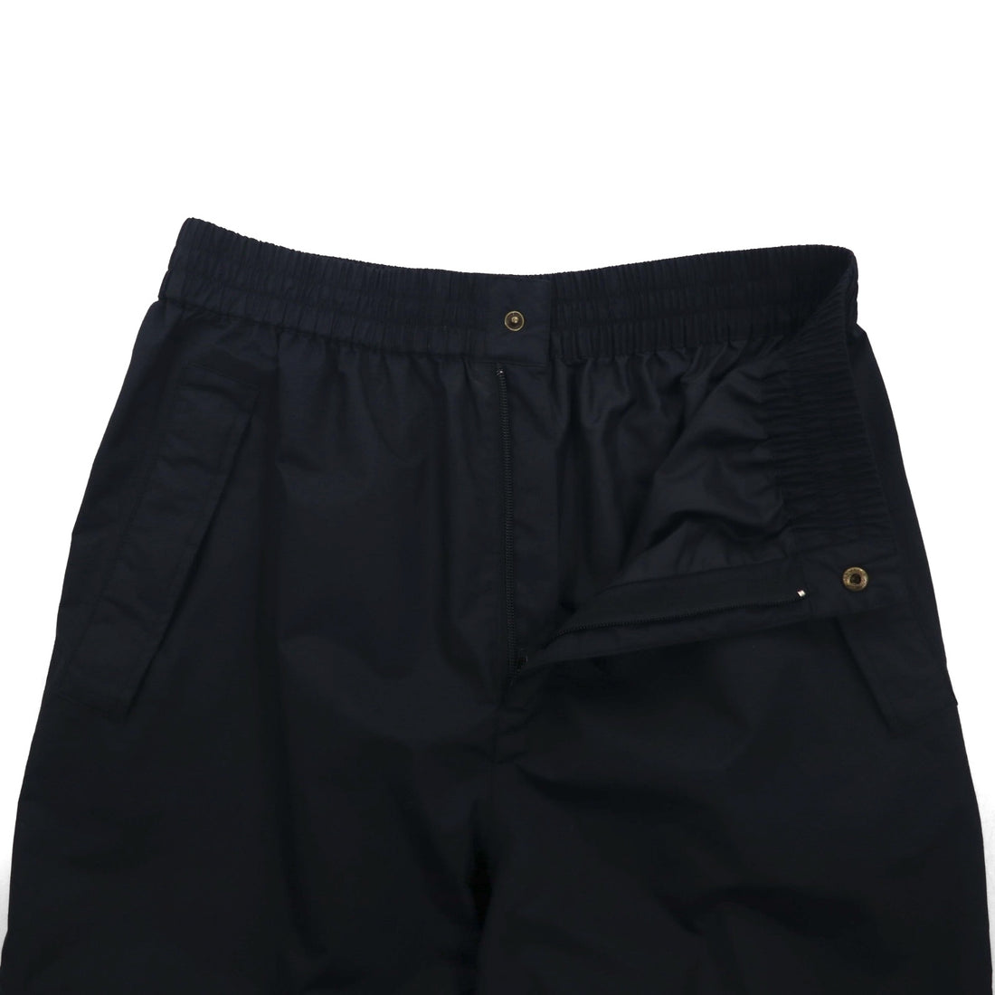 Cabela's Waterproof GORE-TEX Outdoor Double Knee Rain Pants, Size L, Black, with Zippered Hem and Slits