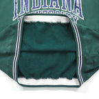 GEAR FOR SPORT 90s Big Cotton Rib-Line College Print Sweatshirt, Size L, Green, 3-Layer Print, Indiana University Arch Logo