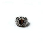 A&amp;G College Ring, Size 16, Silver 925, Tiger's Eye
