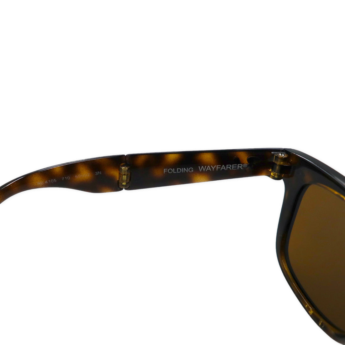 Ray-Ban Wayfarer Folding Sunglasses Brown Tokko RB4105 710 50⬜︎22 3N Wayfarer Folding Classic Made in Italy