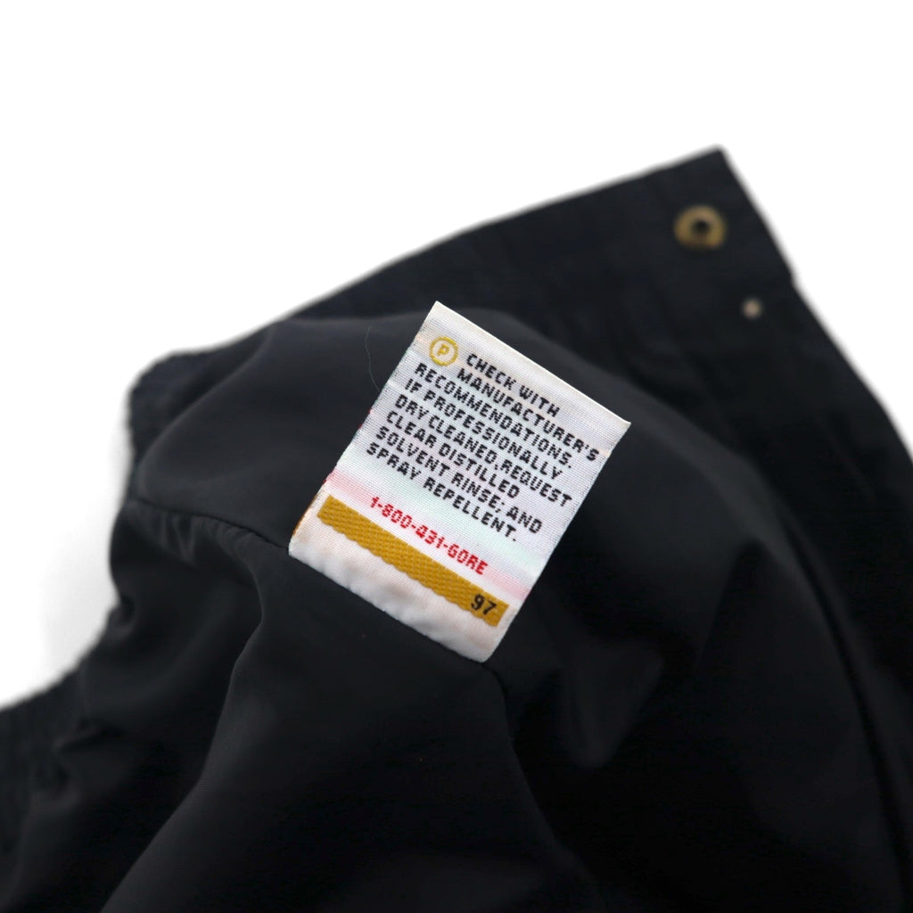 Cabela's Waterproof GORE-TEX Outdoor Double Knee Rain Pants, Size L, Black, with Zippered Hem and Slits