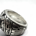 A&amp;G College Ring, Size 16, Silver 925, Tiger's Eye