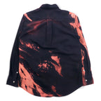 Ralph Lauren Tie-dye Bleached Button-down Shirt, S, Black, Big Pony Embroidery
