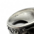 A&amp;G College Ring, Size 16, Silver 925, Tiger's Eye