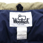 Woolrich 80s 65/35 Cross Volume Down Jacket, XL, Beige, White Tag, Removable Hood, Drawcord