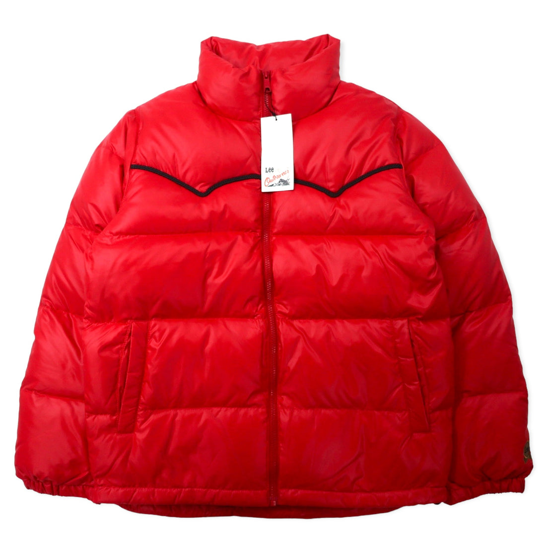 日本然リトテ-古着オンライン-Lee Outerwear ダウンジャケット M レッド ナイロン 19410-209 未使用品-LEE OUTERWEAR PUFFER JACKET M Red Nylon 19410-209 Unused