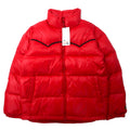日本然リトテ-古着オンライン-Lee Outerwear ダウンジャケット M レッド ナイロン 19410-209 未使用品-LEE OUTERWEAR PUFFER JACKET M Red Nylon 19410-209 Unused