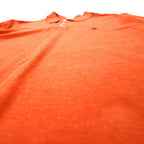 Brooks Brothers Long Sleeve Polo Shirt, XL, Orange, Cotton, Pique, One Point Logo Embroidery