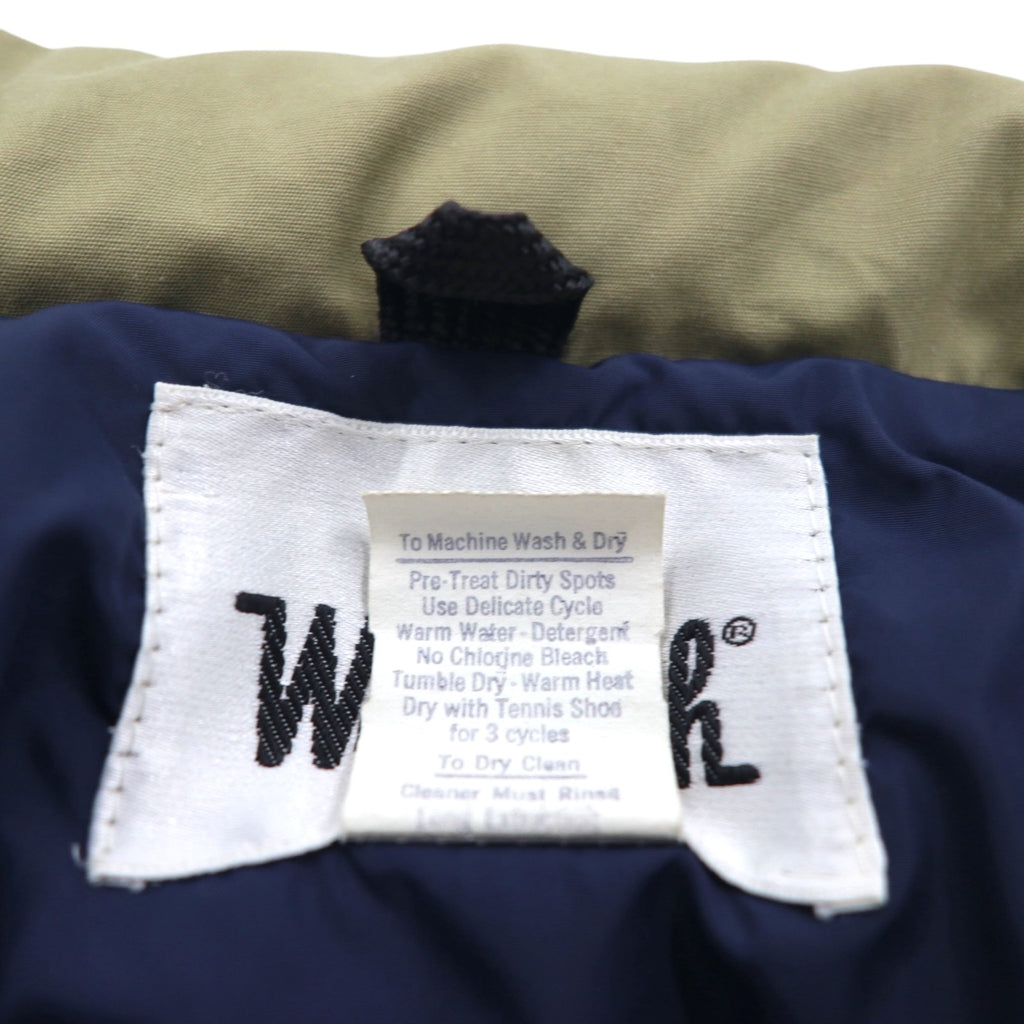 Woolrich 80s 65/35 Cross Volume Down Jacket, XL, Beige, White Tag, Removable Hood, Drawcord