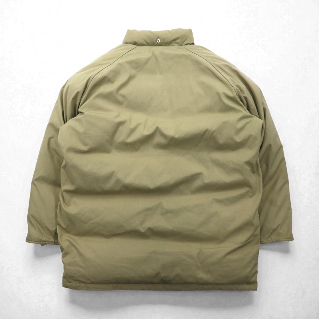 Woolrich 80s 65/35 Cross Volume Down Jacket, XL, Beige, White Tag, Removable Hood, Drawcord