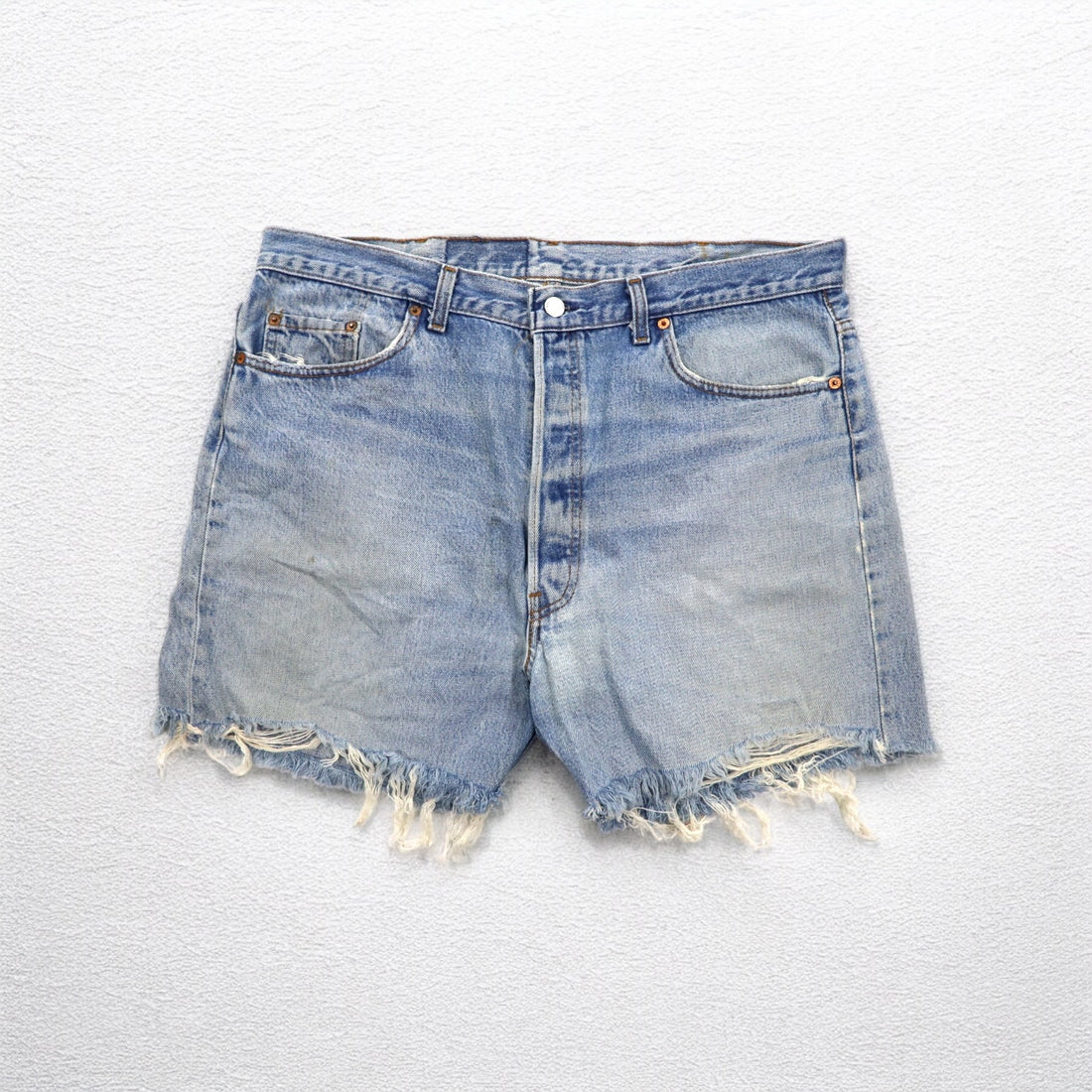 Levi's 90年代 USA製 501XX カットオフ デニム ショートパンツ XL インディゴ ブルー ボタン裏520 501-0000