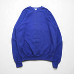 Made in the USA, 90s Blank Sweatshirt, XL, Blue, Solid Cotton, Brushed Lining