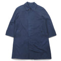 日本然リトテ-古着オンライン-BURBERRYS 90年代 ステンカラーコート M ネイビー ポリエステル-BURBERRYS 90's Coat M Navy Polyester