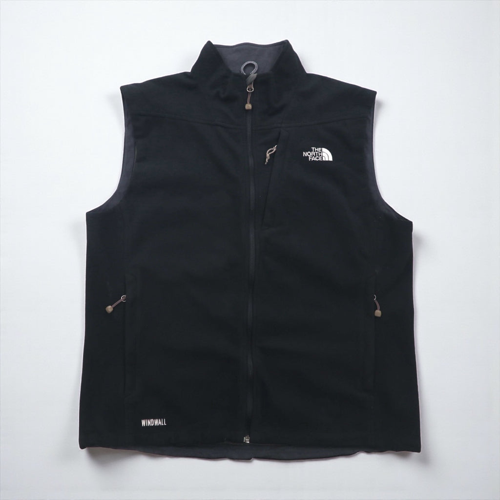 THE NORTH FACE フルジップ フリース ベスト L ブラック WINDWALL ポリエステル